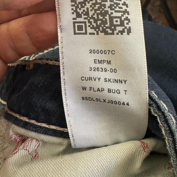 True Religion Women's Blue Denim Curvy Skinny Stretchy Jeans Size 27 - Picture 11 of 12